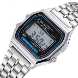 Luxury LED Digital Watch for Men Stainless Steel Men's Electronic Wristwatch Simple Business Gold Sliver Mens Watch Reloj Hombre - AliExpress 1511