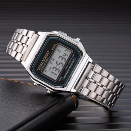 Luxury LED Digital Watch for Men Stainless Steel Men's Electronic Wristwatch Simple Business Gold Sliver Mens Watch Reloj Hombre - AliExpress 1511