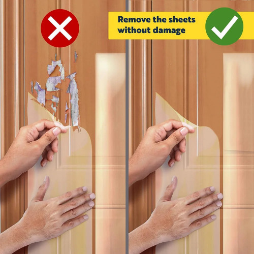 Door Protector from Dog Scratching Durable Cat Protector Tape Anti Scratch Guard Deterrent Tape for for Furniture, Window, Wall