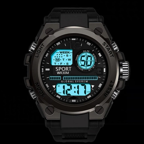 Multifunction Men's Sports Watch Waterproof Luminous Alarm Clock Men LED Digital Watch Large dial Electronic Wristwatch for Man