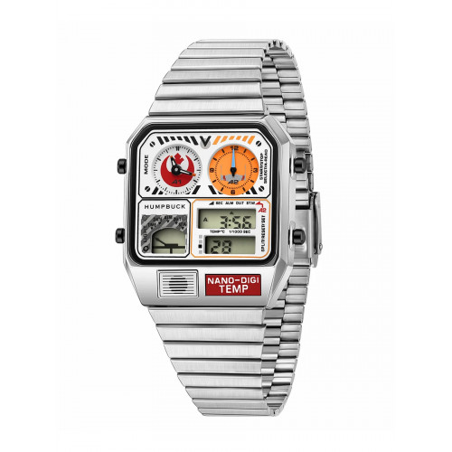 HUMPBUCK Digital Watches for Men Classic Themes Multifunctional Wristwatch with Temperature Stopwatch Dual Time and Calendar