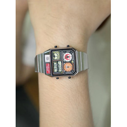 HUMPBUCK Digital Watches for Men Classic Themes Multifunctional Wristwatch with Temperature Stopwatch Dual Time and Calendar