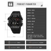 SKMEI 2126 Digital Countdown Sports Watches for Men LED Display Waterproof Stopwatch Mens Wristwatch Alarm Clock montre homme