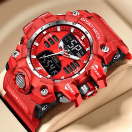 LIGE Waterproof Watches for Men Luxury Sport Chronograph Alarm Wristwatch Military Quartz Clock Digital Male Watch Student