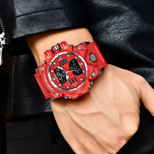 LIGE Waterproof Watches for Men Luxury Sport Chronograph Alarm Wristwatch Military Quartz Clock Digital Male Watch Student