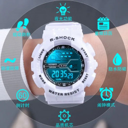 Outdoor Sport Men Watch Multifunction Large Screen LED Electronic Waterproof Luminous Military Digital Wristwatches Reloj Hombre