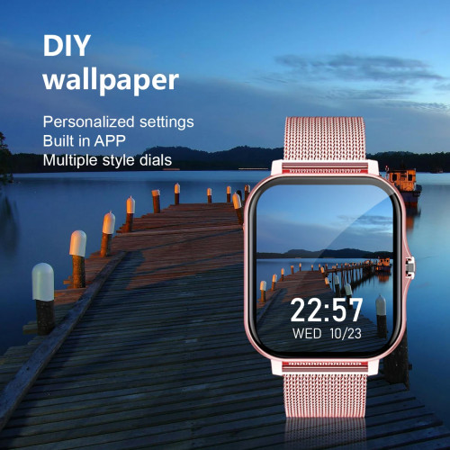 1.83 Size with smart watch, wireless call, compatible with Android and iPhone, fitness tracking unisex sports watch