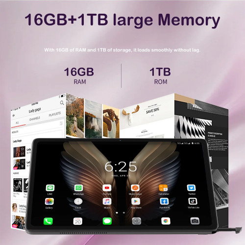 2025 Original Pad S24 ultra Tablet PC 13inch Snapdragon 8gen2 HD 4K Android 14 16GB+1TB 20000mAh 5G Dual WiFi GPS Google Tab - 7