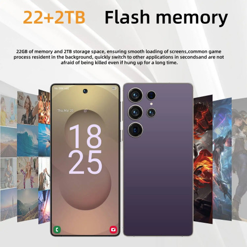 HOT 2025 new S25 Ultra original intelligent 5G dual card dual standby Android 14 system global version phones 8000mAh battery - 509