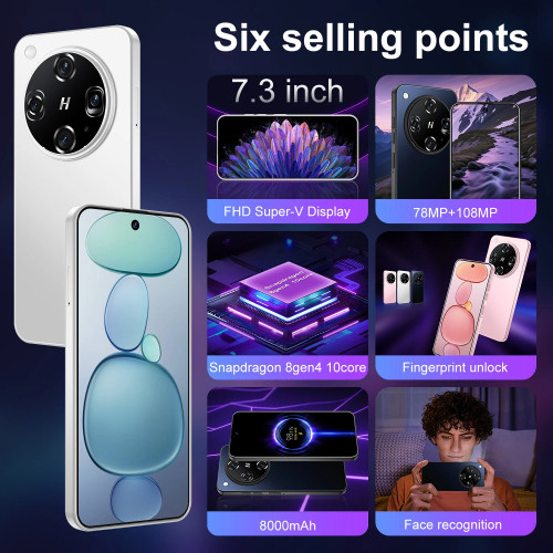 2025 New Hot M15 Ultra Original Intelligent 5g Dual Card Dual Standby Android 14 System 8000mah Battery Global Version