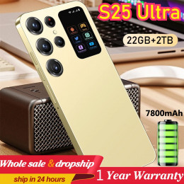 2025 Cellphones S25 Ultra Original 5G Smartphone 7.3HD Dual SIM Card Cell Phone 7800mAh Android 14 Global Version Mobile Phones - 509