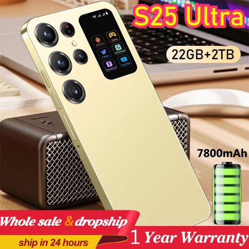 2025 Cellphones S25 Ultra Original 5G Smartphone 7.3HD Dual SIM Card Cell Phone 7800mAh Android 14 Global Version Mobile Phones - 509