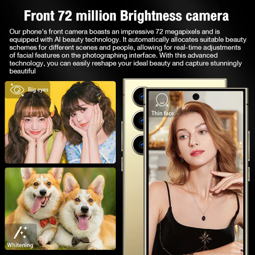 Global version S26Ultra 7.3 inch original intelligent dual card Android 14 system 7800mAh battery - 202192403