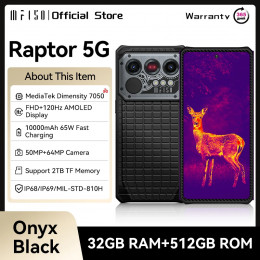 IIIF150 Raptor 5G Rugged Smartphone Android 14  Rugged Mobile Phone 6.78'' 120Hz AMOLED Display 16GB+512GB 50MP 10000mAh 65W - 509