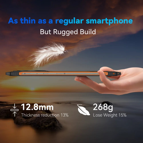 Cubot KingKong ES Ultra-thin Rugged Android Smartphone, 16GB RAM(6GB+10GB), 128GB ROM, 6.56" 90Hz Screen, 48MP Camera, 4G Phone - 509