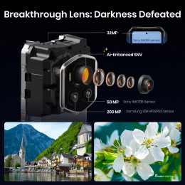 [World Premiere]FOSSiBOT F107 PRO 5G Rugged Smartphone,Up to 30GB+512GB,6.95"FHD+ Android 15,28000mAh 66W 2M FF Night Version