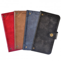 For Oukitel C61 Pro case Metal Buckle retro Leather Back Case Cover For Oukitel C61 Pro Phone Accessories 