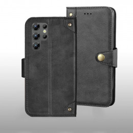 For Oukitel C61 Pro case Metal Buckle retro Leather Back Case Cover For Oukitel C61 Pro Phone Accessories