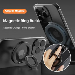 For MagSafe Double Sided Magnetic Phone Ring Holder for iPhone 15 Cellphones Stand Phone Accessories Support Telephone Grip Tok 