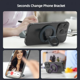 For MagSafe Double Sided Magnetic Phone Ring Holder for iPhone 15 Cellphones Stand Phone Accessories Support Telephone Grip Tok