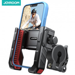 Joyroom 2024 Bike Phone Holder Universal One-hand Operation Bicycle Motorcycle Phone Holder For 4.7-7" Mobile Phone Shockproof 
