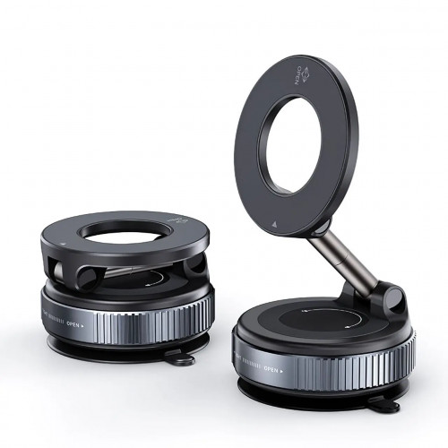 Universal Strong Magnetic Car Phone Holder Foldable Design 360° Adjustable Vacuum Mount for Car Desk Bathroom