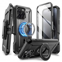 For iPhone 16 Pro Max Case 6.9“ 2024 SUPCASE UB Pro Mag Full Body Rugged Phone Case with Built-in Screen Protector Belt-Clip 