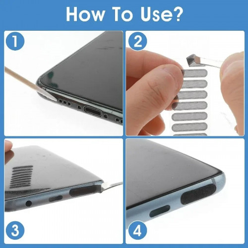 66PCS Mobile Phone Speaker Charging Port Cleaning Set Dust Plug for iPhone 16 15 14 Earphones Clean Kit Brush for Samsung Xiaomi