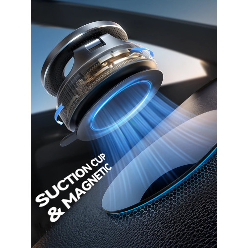Joyroom Magnetic Suction Cup Phone Mount Vacuum Magnetic Car Phone Holder Mount With 360° Metal Strut for iPhone Samsung Xiaomi