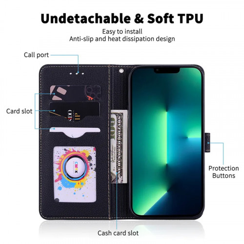 For Poco M7 Pro 5G Case Flip Leather Wallet Cover For Xiaomi Poco M7 Pro 5G Case Book Phone Cover Coque Fundas