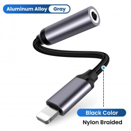 For iPhone To 3 5 MM Jack Cable AUX Adapter For iPhone 12 13 14 Pro Adapter Headphone Connector Audio Splitter phone accessories 