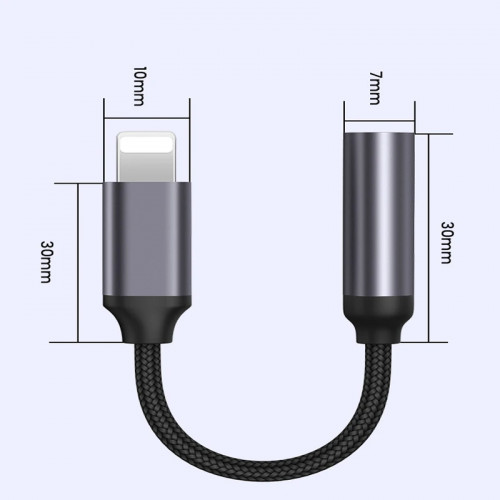 For iPhone To 3 5 MM Jack Cable AUX Adapter For iPhone 12 13 14 Pro Adapter Headphone Connector Audio Splitter phone accessories
