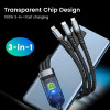 6A 3in1 Fast Charging Cable USB Type C Type-C Mobile Phone Cable for iPhone X Xiaomi Oneplus Realme Poco USB Micro Cables