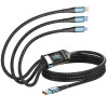 6A 3in1 Fast Charging Cable USB Type C Type-C Mobile Phone Cable for iPhone X Xiaomi Oneplus Realme Poco USB Micro Cables