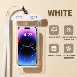 Waterproof Phone Pouch Drift Diving Swimming Bag Underwater Dry Bag Case Cover For Phone Water Sports Beach Pool Skiing 6 inch 