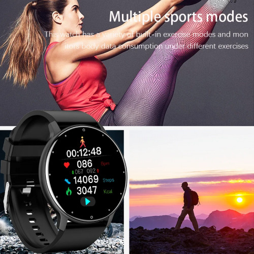LIGE 2025 New Smart Watch Men Full Touch Screen Sport Fitness Watch IP67 Waterproof Bluetooth For Android ios smartwatch Men+box