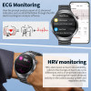 LIGE 2025 ECG Smart Watch Men 1.73” AMOLED Screen Emotional Detection Fatigue Monitoring Watches NFC Access Control Smartwatch - 44
