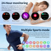 LIGE 2025 ECG Smart Watch Men 1.73” AMOLED Screen Emotional Detection Fatigue Monitoring Watches NFC Access Control Smartwatch - 44