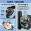 LIGE 2025 ECG Smart Watch Men 1.73” AMOLED Screen Emotional Detection Fatigue Monitoring Watches NFC Access Control Smartwatch - 44