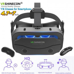 G13 IMAX Giant Screen Virtual Reality 3D Glasses Google Cardboard Box VR Helmet for 4.7-7" Phone,Support Game Controller Player - 44