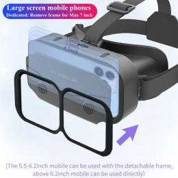 G13 IMAX Giant Screen Virtual Reality 3D Glasses Google Cardboard Box VR Helmet for 4.7-7" Phone,Support Game Controller Player - 44