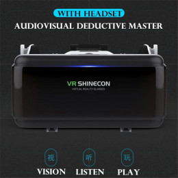Virtual Reality VR Glasses IMAX Huge Screen 3D Glasses Google Cardboard Box VR Helmet for 4.5-6.53" Phone,Support Game Joysticks - 44