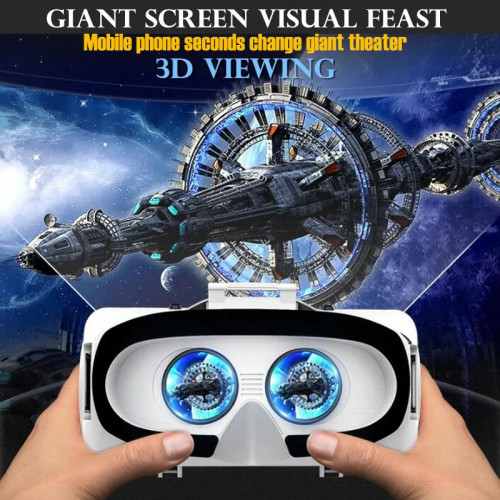 Virtual Reality VR Glasses IMAX Huge Screen 3D Glasses Google Cardboard Box VR Helmet for 4.5-6.53" Phone,Support Game Joysticks - 44
