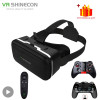 Shinecon VR Glasses 3D Virtual Reality Headset Devices Viar Helmet Goggle Lenses Smart For Phone Cell Smartphone With Controller - 44