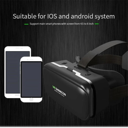 Shinecon VR Glasses 3D Virtual Reality Headset Devices Viar Helmet Goggle Lenses Smart For Phone Cell Smartphone With Controller - 44