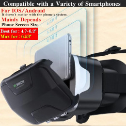 Blu-Ray Virtual Reality Glasses Stereo HD IMAX 3D Glasses Google Cardboard Box VR Headset Helmet for Phone,Support Game Joystick - 44