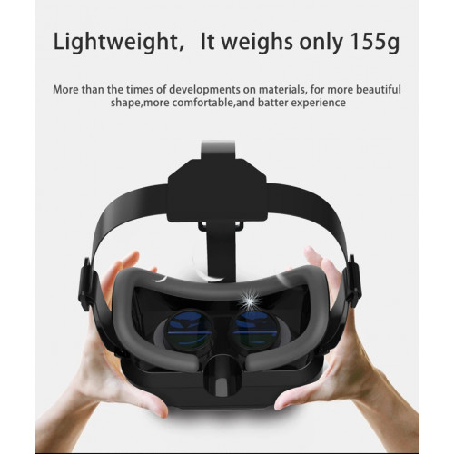 Xiaomi G10 4K Giant Screen Virtual Reality 3D Glasses Google Cardboard Box VR Helmet for 4.7-7" Phone Game Controller Player - 44