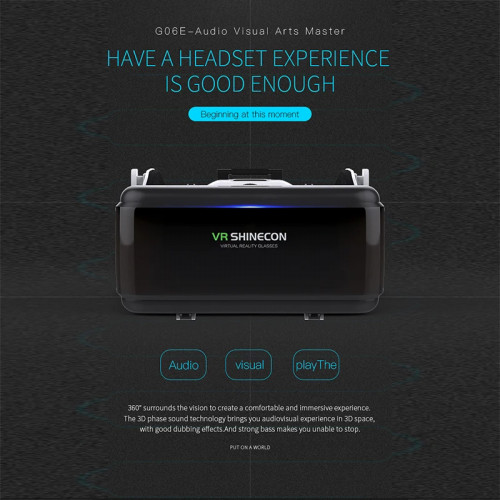 VR Shinecon Viar Virtual Reality Glasses 3D For iPhone Android Smart Phone Smartphone Headset Helmet Goggles Casque Video Game - 44