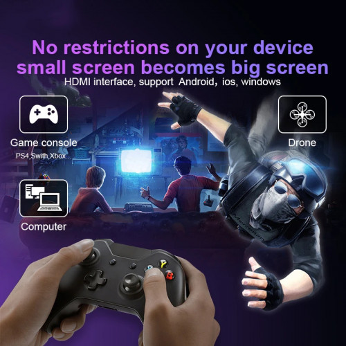 big Screen Android system 3D Smart Video Glasses 4K Virtual Reality Cinema Watch Movies IMAX smart Glasses VR 2D 3D eyeglasses - 44