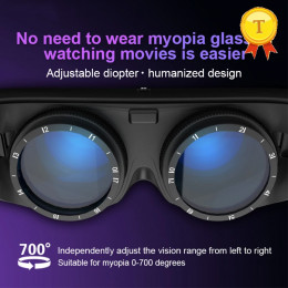 Factory direct sell 3D Movies smart Glasses 3dVR Virtual Reality video glasses 1600*1600 resolution 1058ppi display eyeglasses - 44